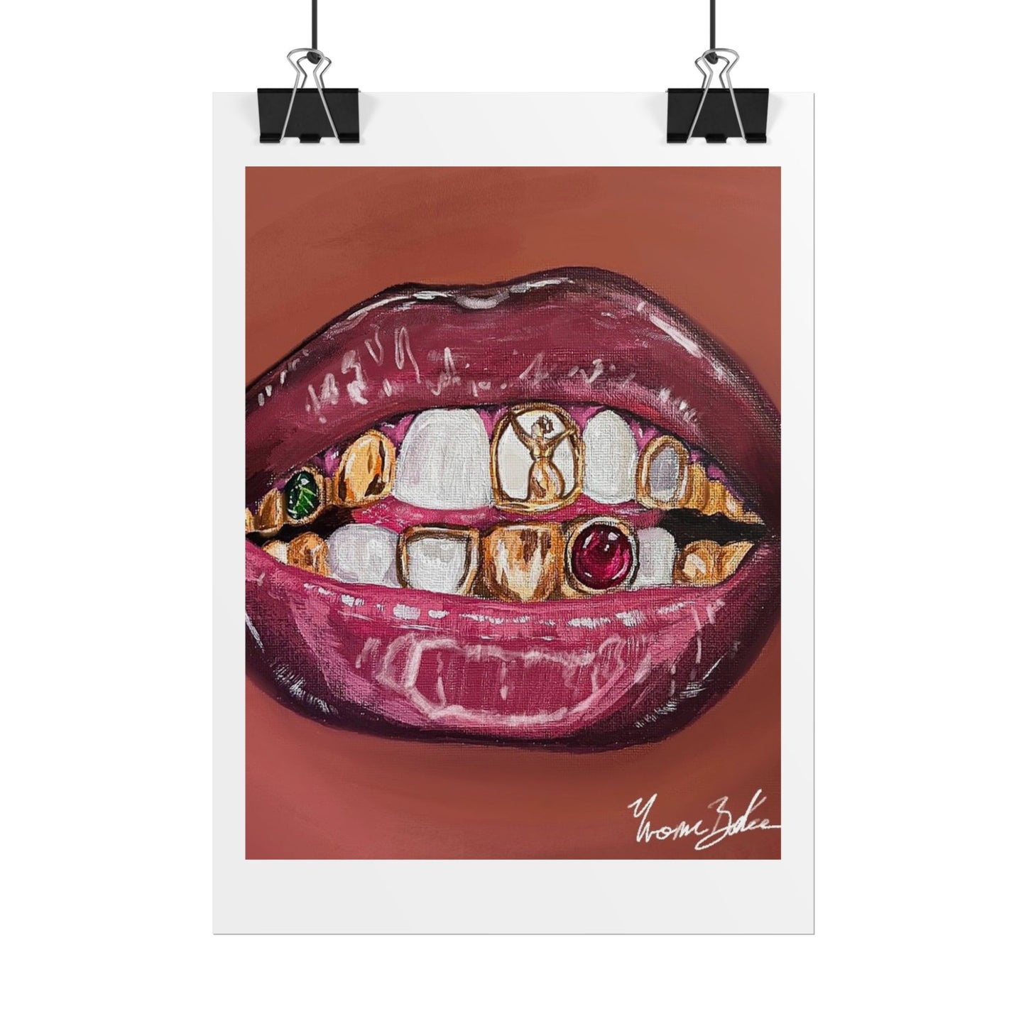 Goldy Mouth ✧.* - Mini Print