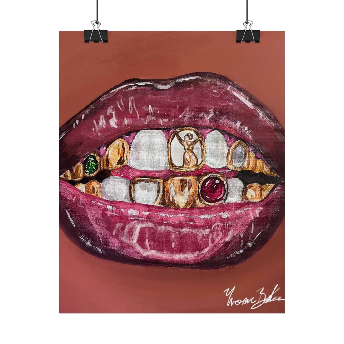 Goldy Mouth ✧.* - Mini Print