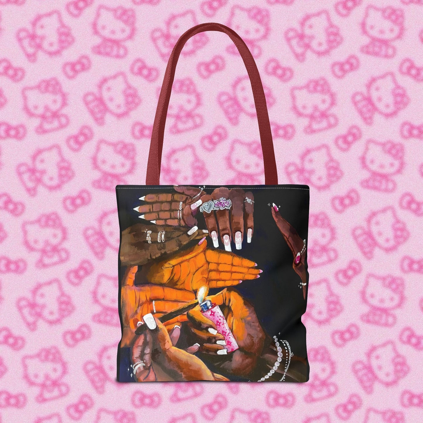 Pretty & Fꨄded/ It Takes a Villageೀ⋆⑅˚ Tote Bag <3