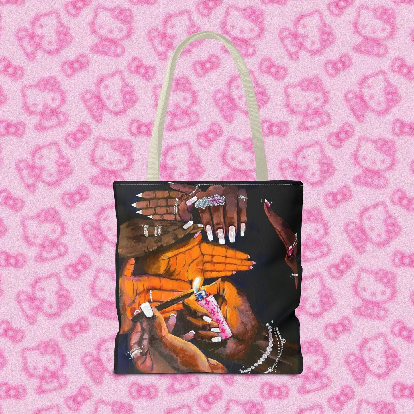 Pretty & Fꨄded/ It Takes a Villageೀ⋆⑅˚ Tote Bag <3