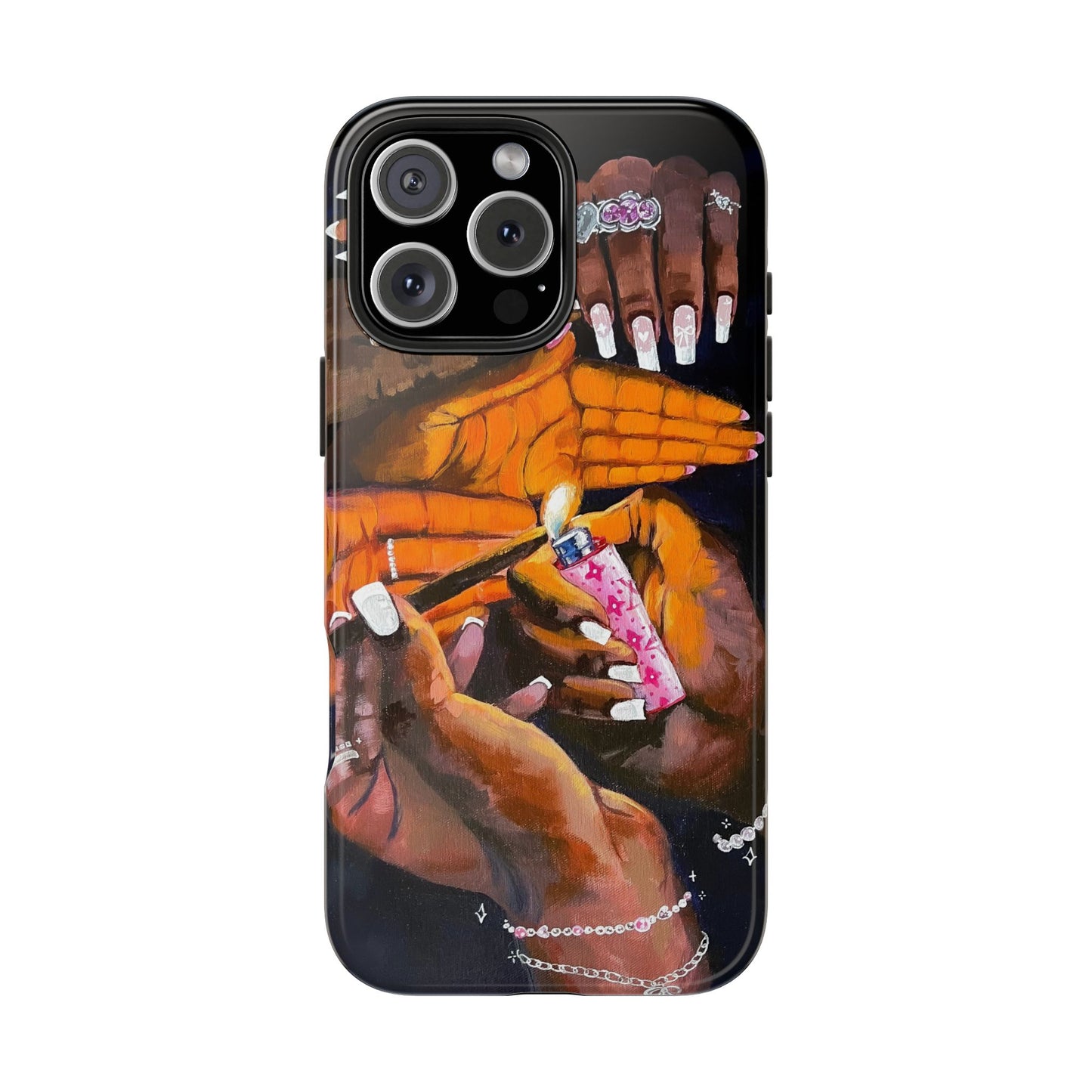 Pretty & Fꨄded/ It Takes a Villageೀ⋆⑅˚ Tough Phone Case