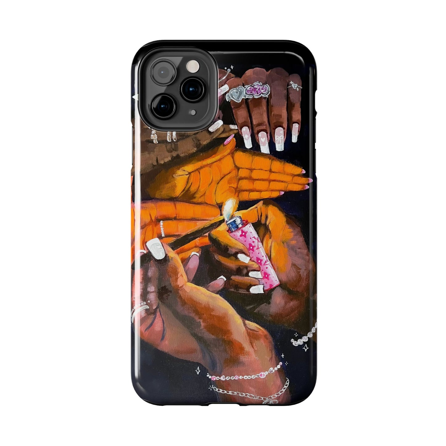 Pretty & Fꨄded/ It Takes a Villageೀ⋆⑅˚ Tough Phone Case