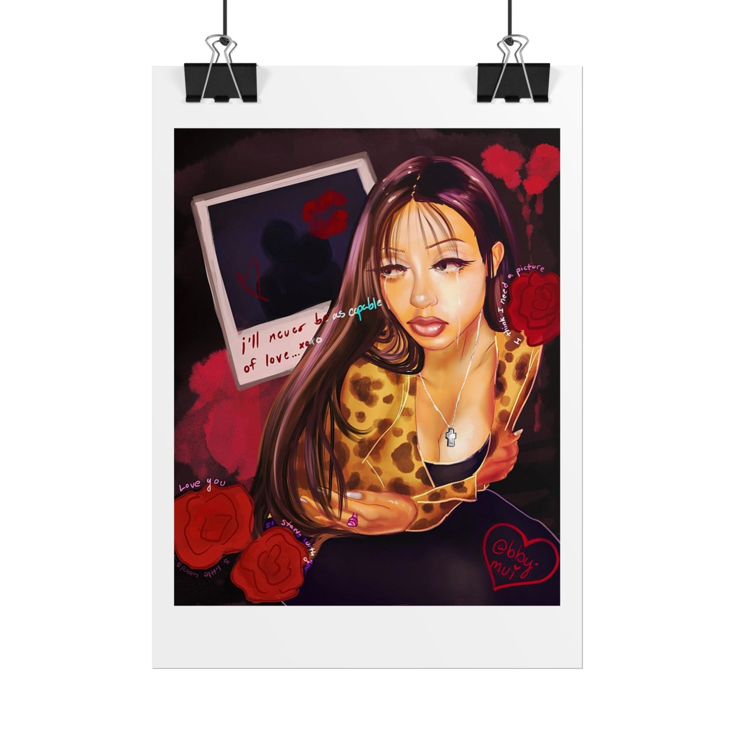 Capable 𐙚｡of ᥫ᭡. Love - Pinkpantheress Fanart - Mini Print