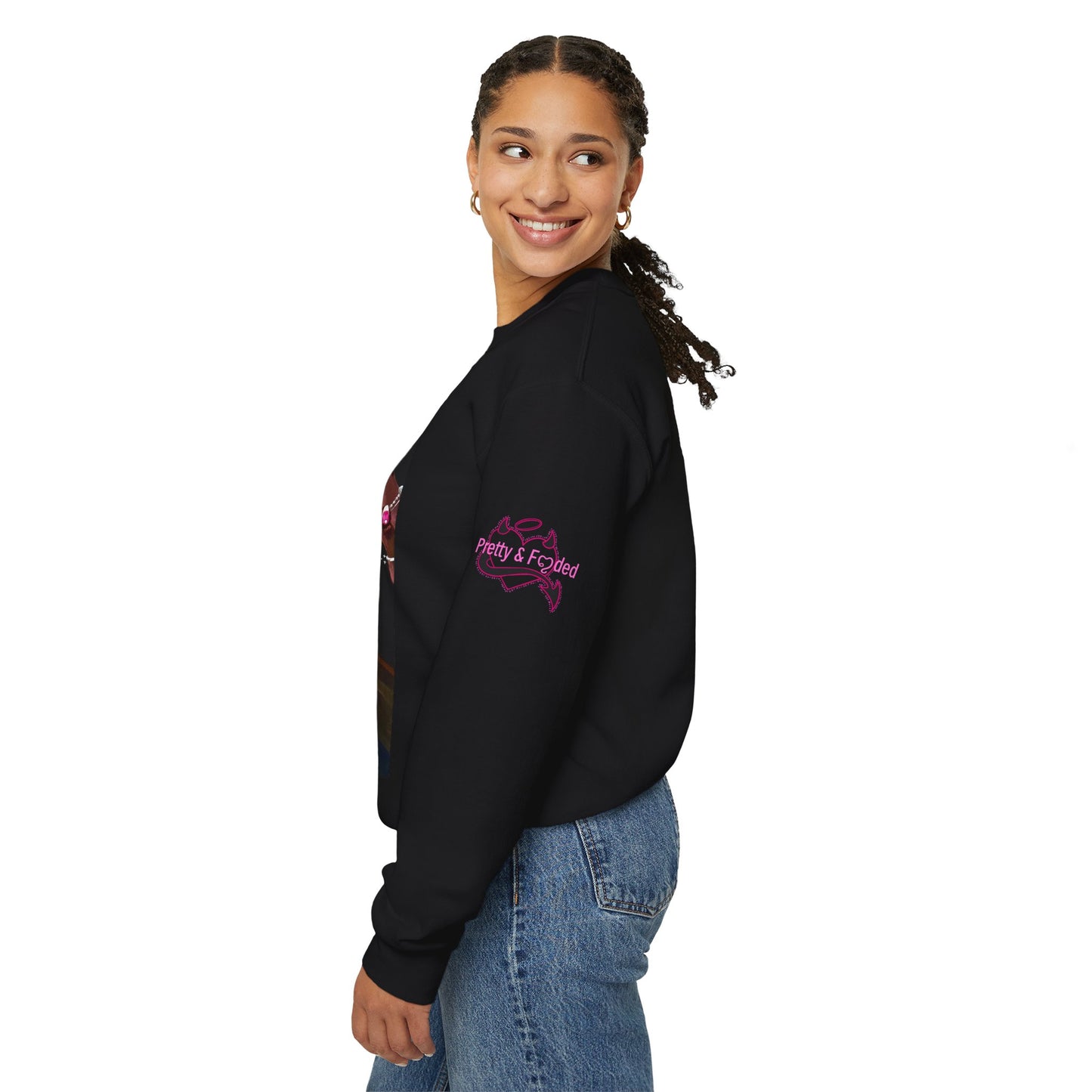 Pretty & Fꨄded/ It Takes a Villageೀ⋆⑅˚ Crew Neck Sweater