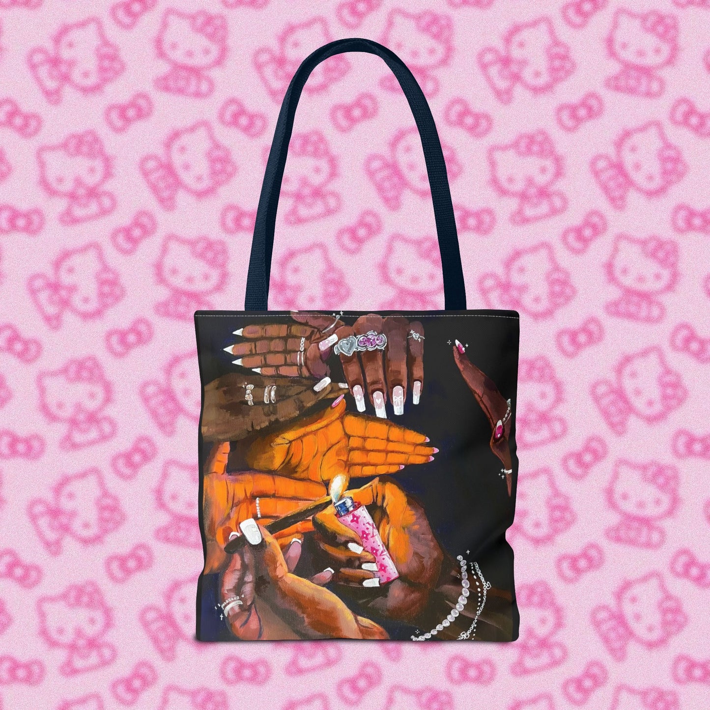 Pretty & Fꨄded/ It Takes a Villageೀ⋆⑅˚ Tote Bag <3