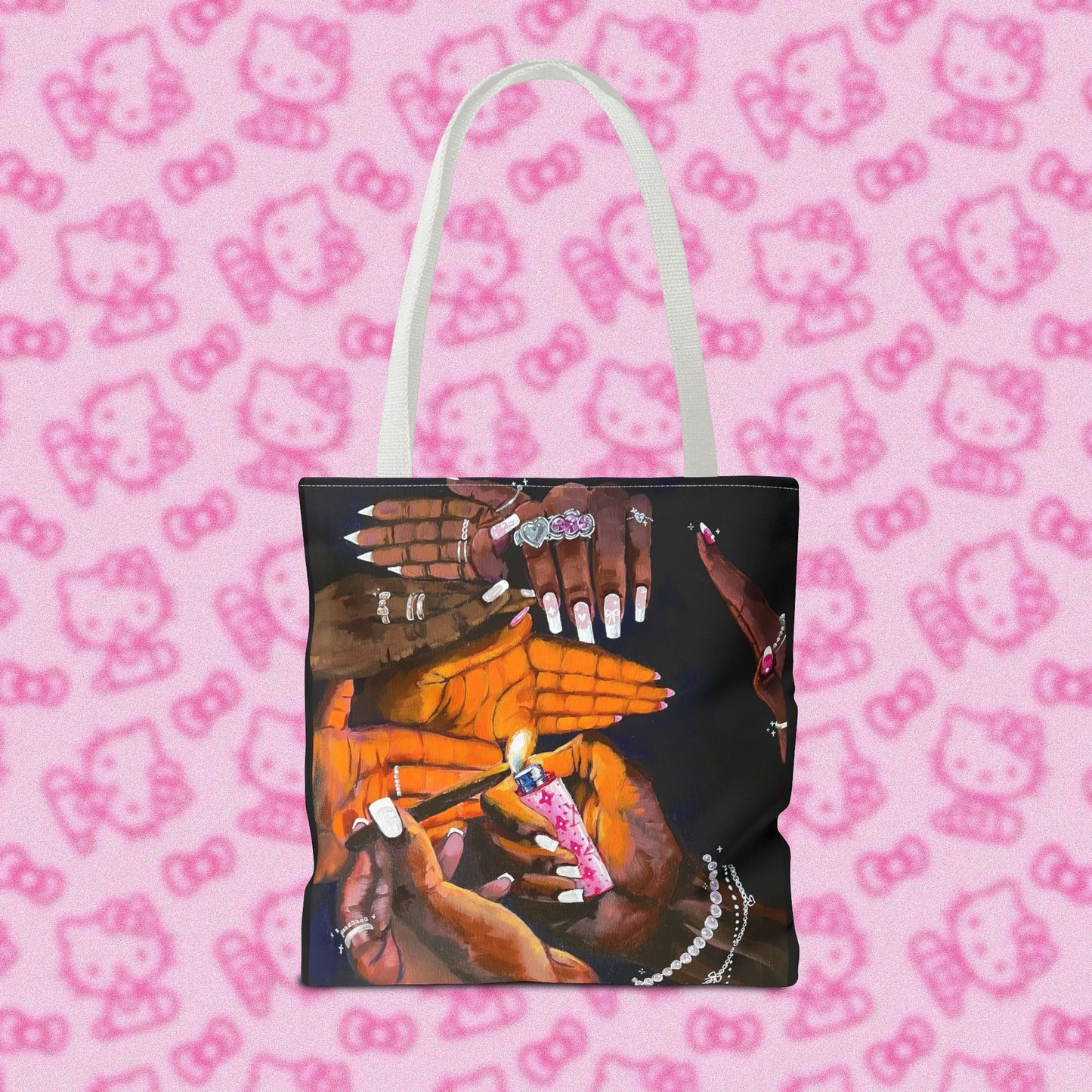 Pretty & Fꨄded/ It Takes a Villageೀ⋆⑅˚ Tote Bag <3