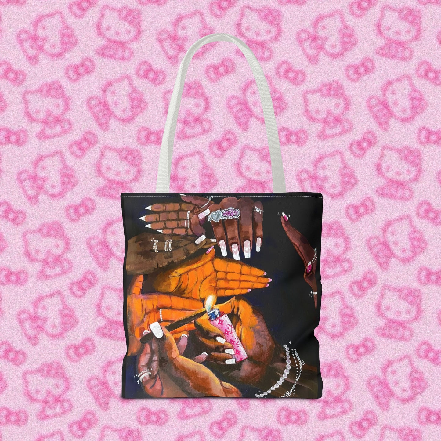 Pretty & Fꨄded/ It Takes a Villageೀ⋆⑅˚ Tote Bag <3