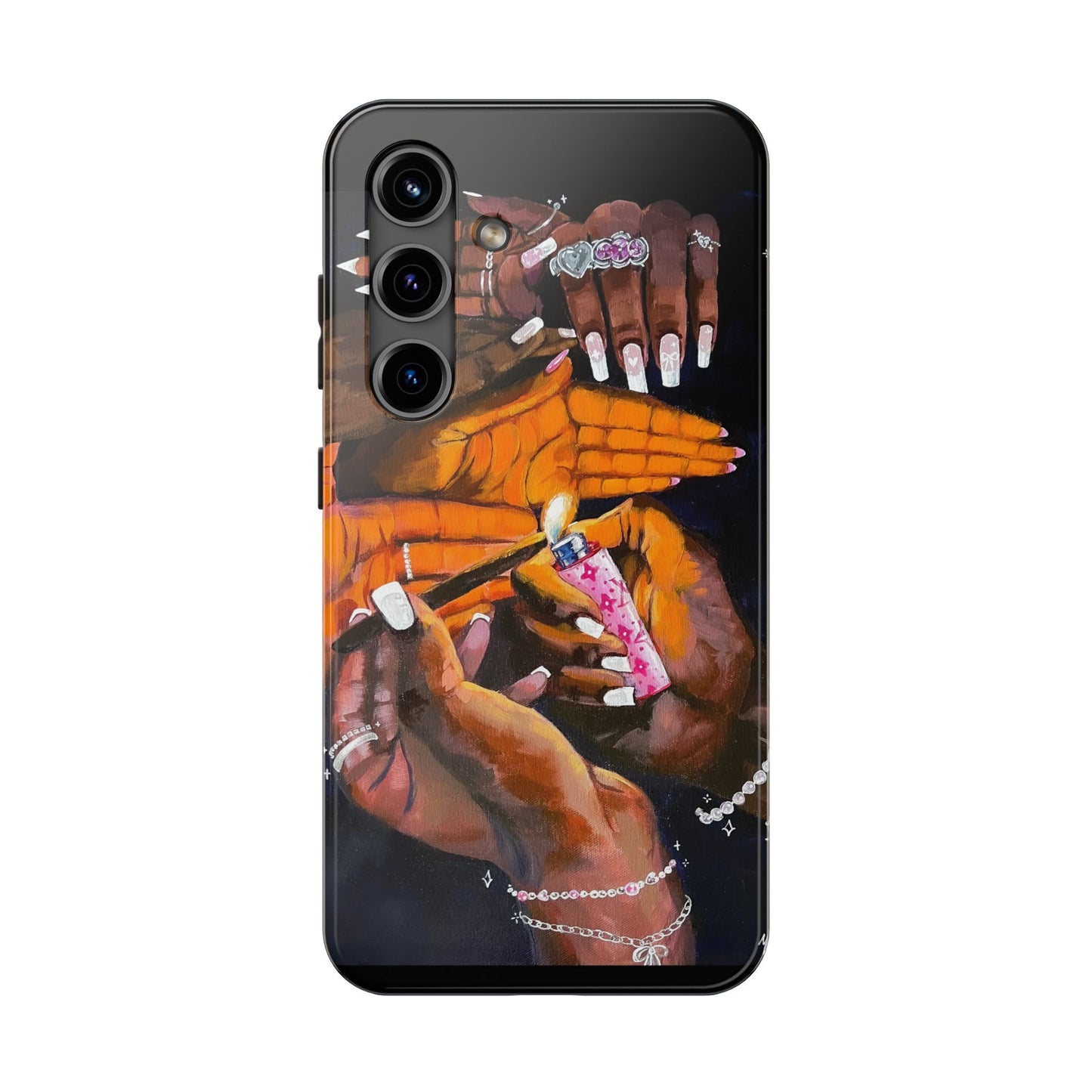 Pretty & Fꨄded/ It Takes a Villageೀ⋆⑅˚ Tough Phone Case