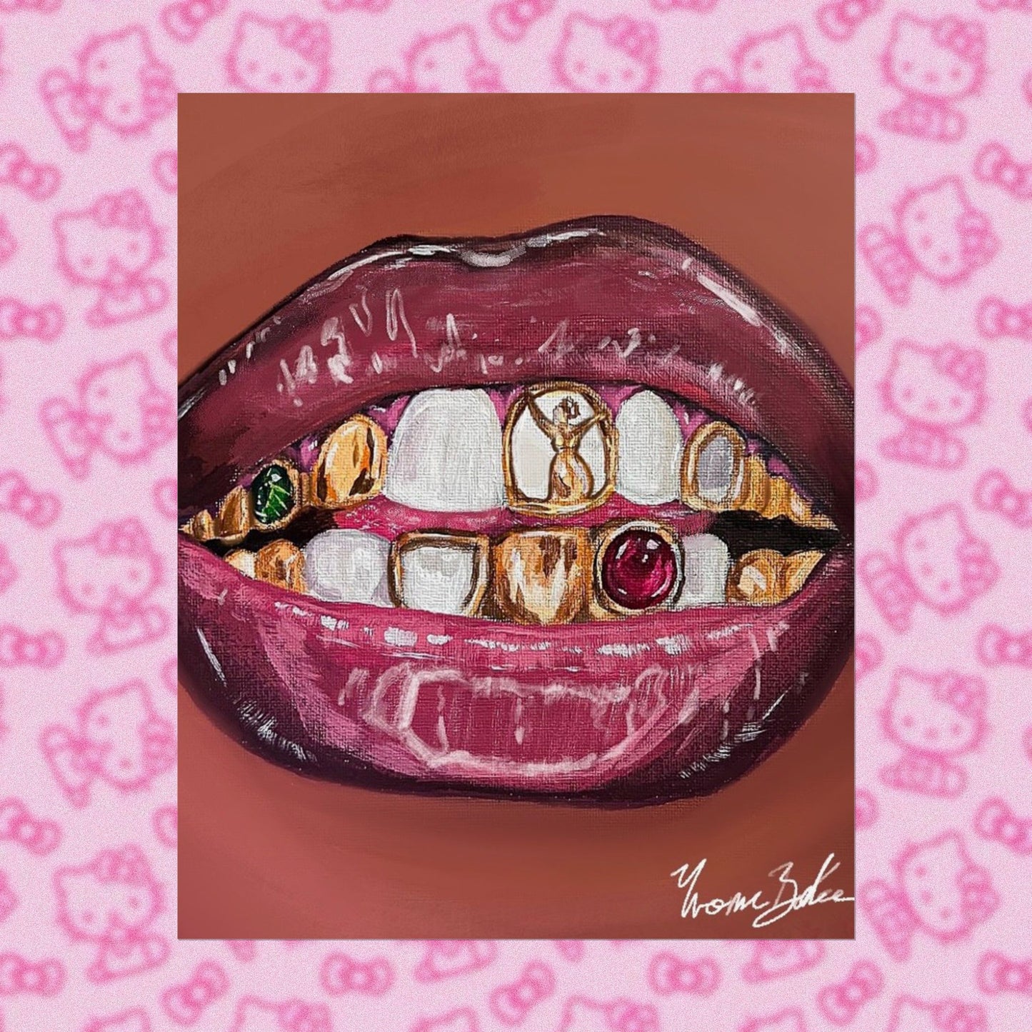 Goldy Mouth ✧.* - Mini Print