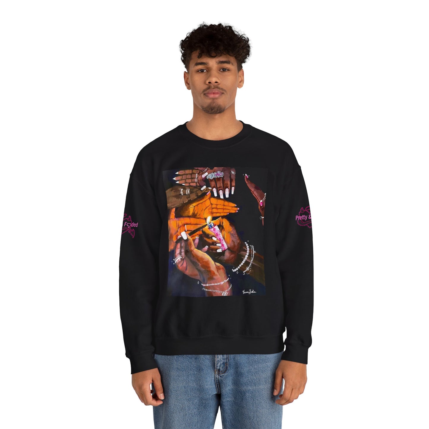 Pretty & Fꨄded/ It Takes a Villageೀ⋆⑅˚ Crew Neck Sweater