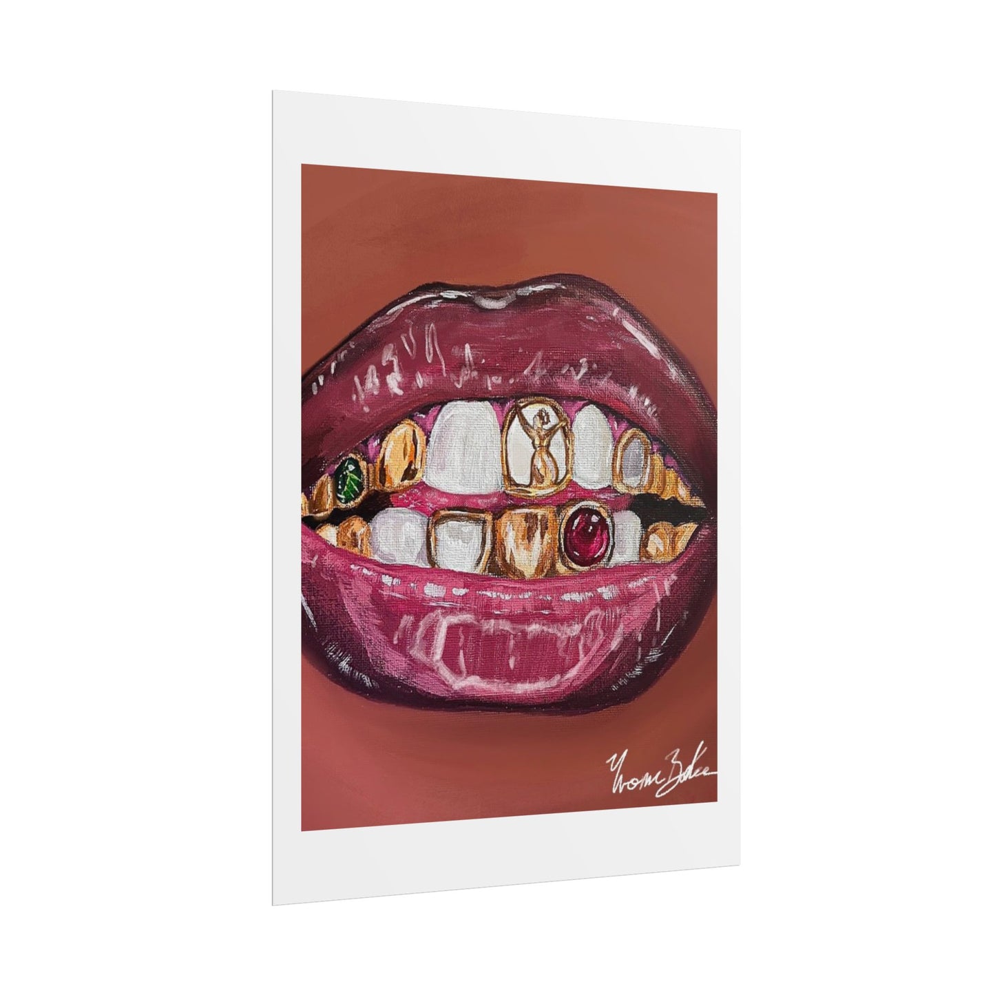 Goldy Mouth ✧.* - Mini Print