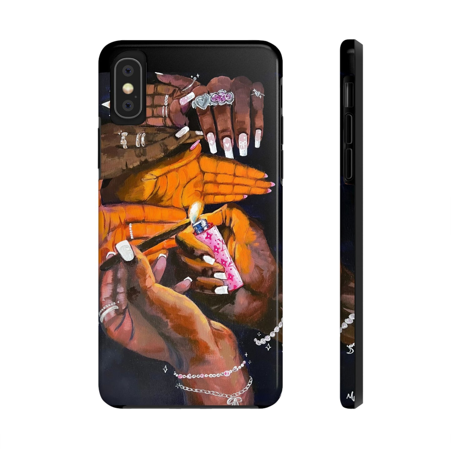 Pretty & Fꨄded/ It Takes a Villageೀ⋆⑅˚ Tough Phone Case