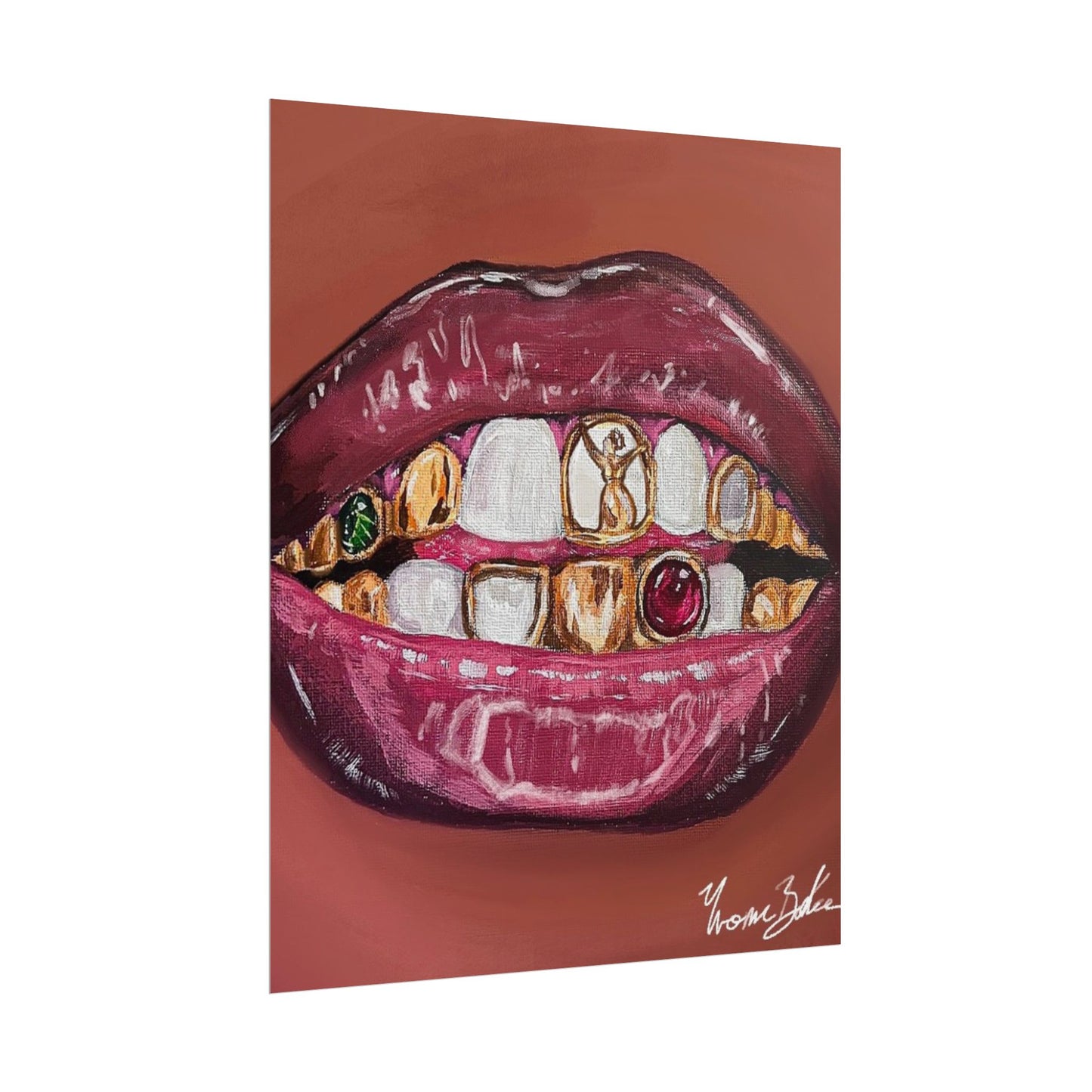 Goldy Mouth ✧.* - Mini Print