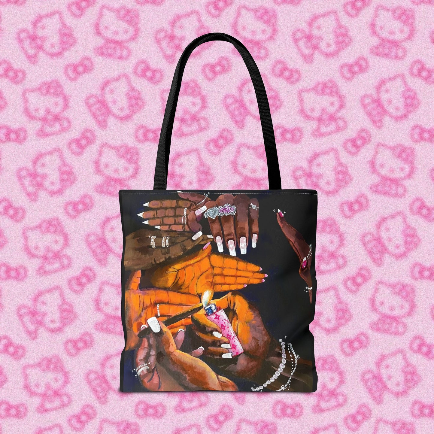 Pretty & Fꨄded/ It Takes a Villageೀ⋆⑅˚ Tote Bag <3