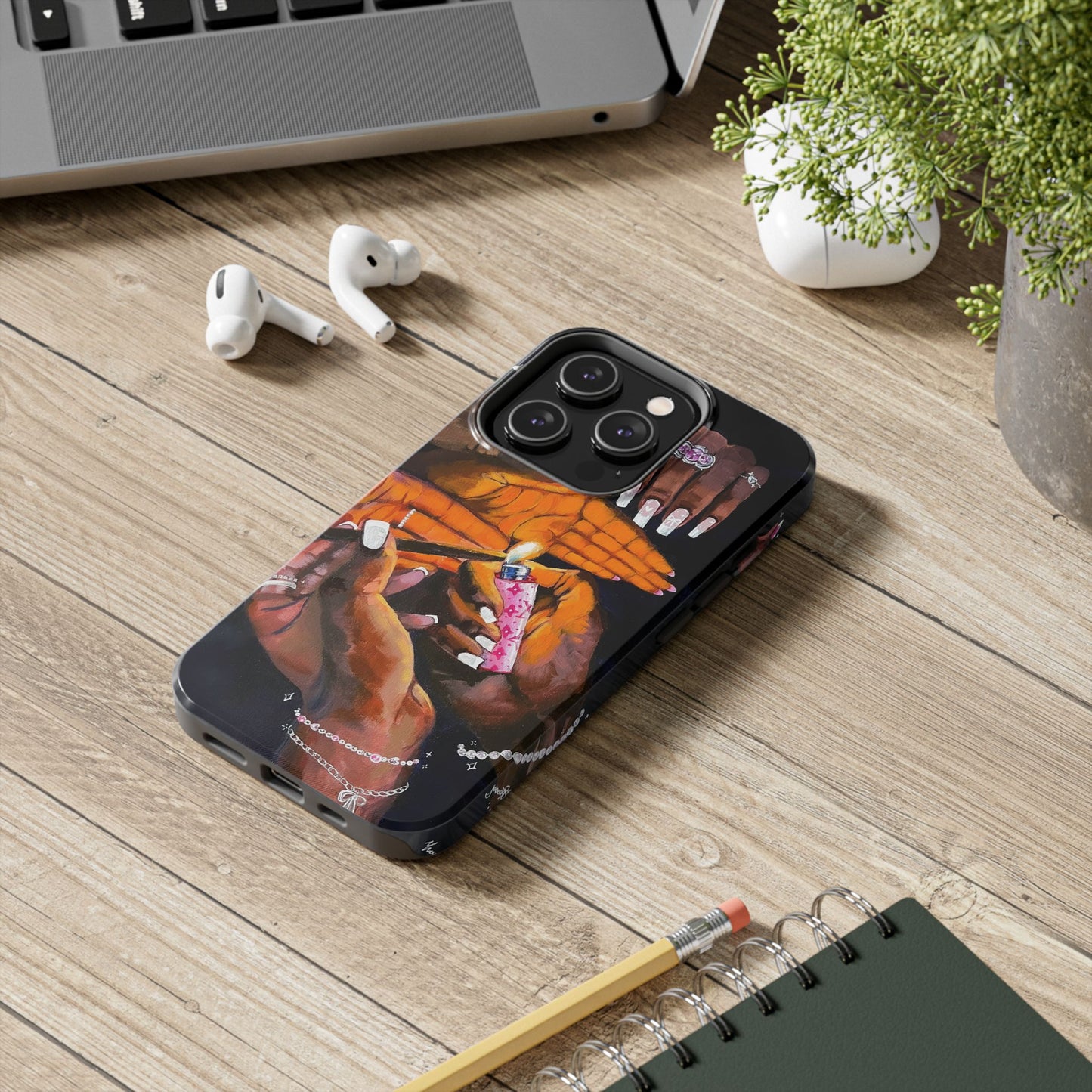 Pretty & Fꨄded/ It Takes a Villageೀ⋆⑅˚ Tough Phone Case