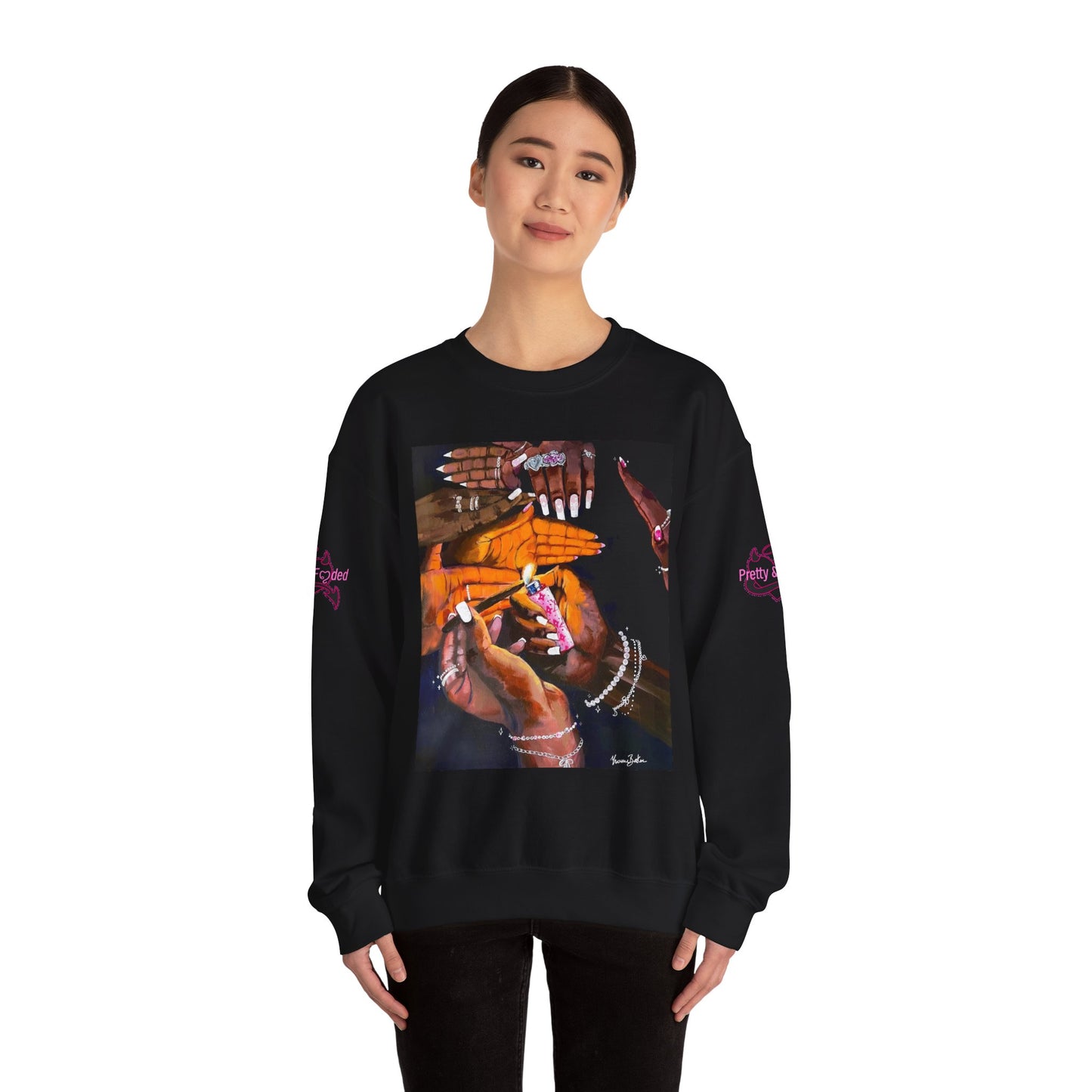 Pretty & Fꨄded/ It Takes a Villageೀ⋆⑅˚ Crew Neck Sweater