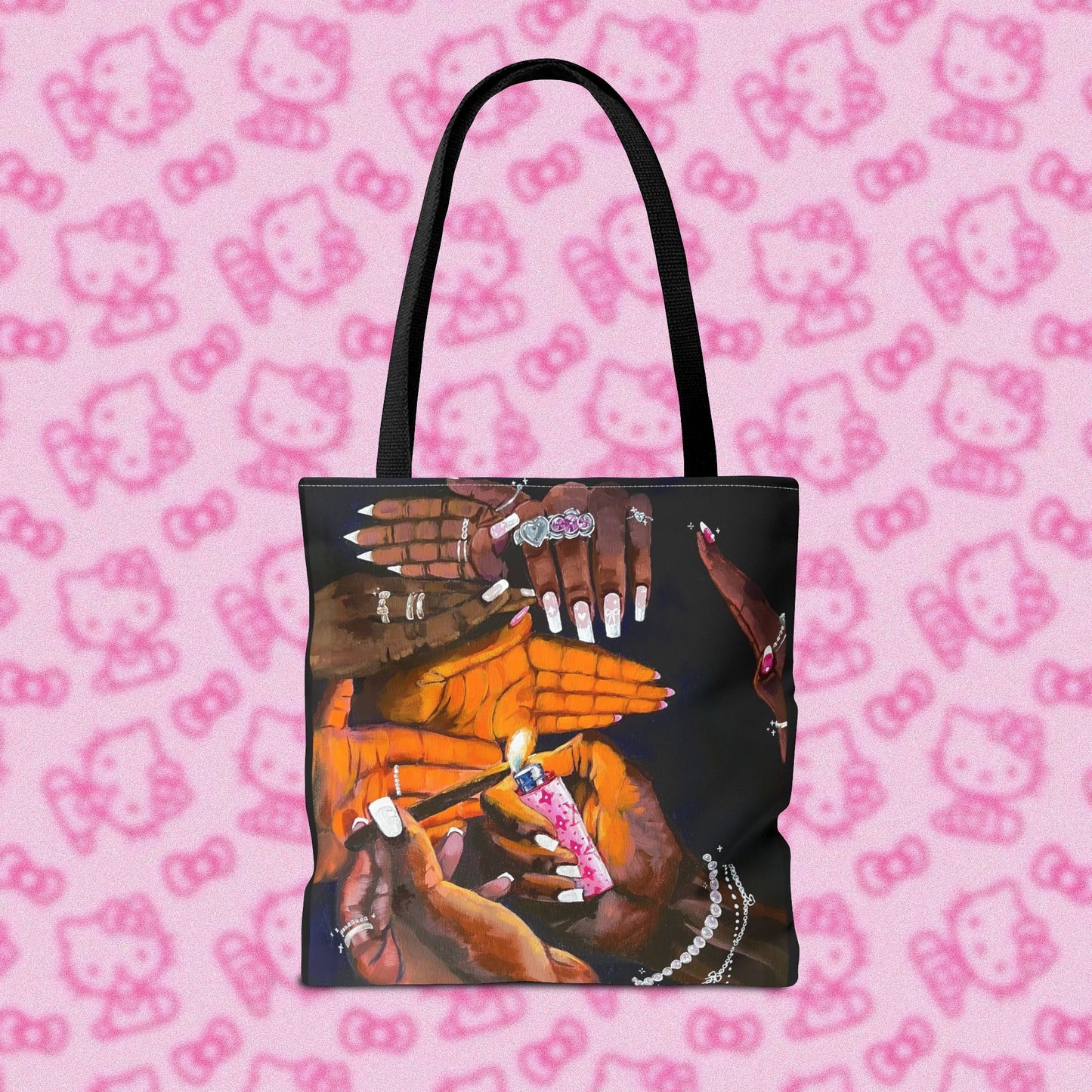 Pretty & Fꨄded/ It Takes a Villageೀ⋆⑅˚ Tote Bag <3