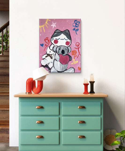 Oh The Joy ໒꒰ྀི´ ˘ ` ꒱ྀིა Original Canvas
