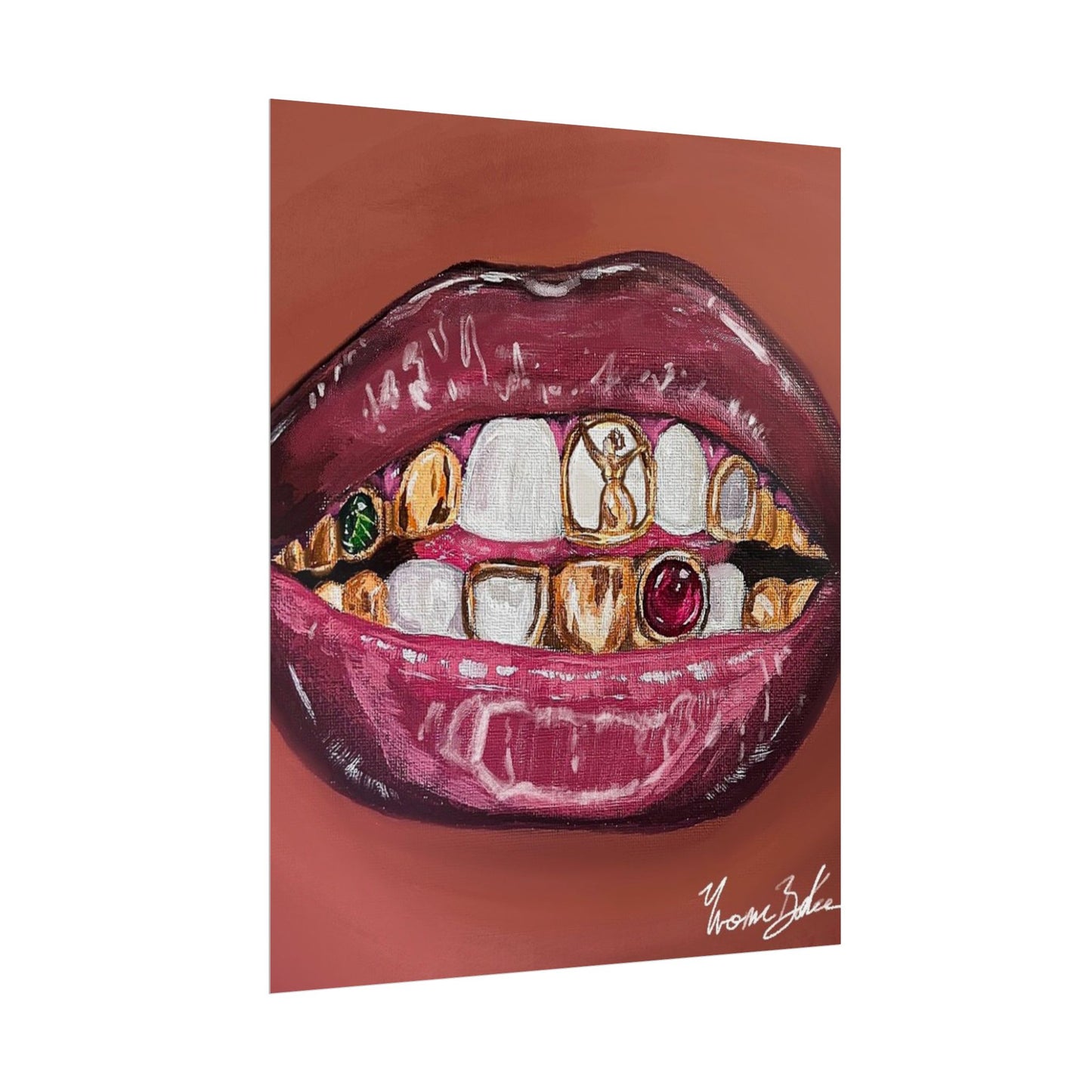 Goldy Mouth ✧.* - Mini Print