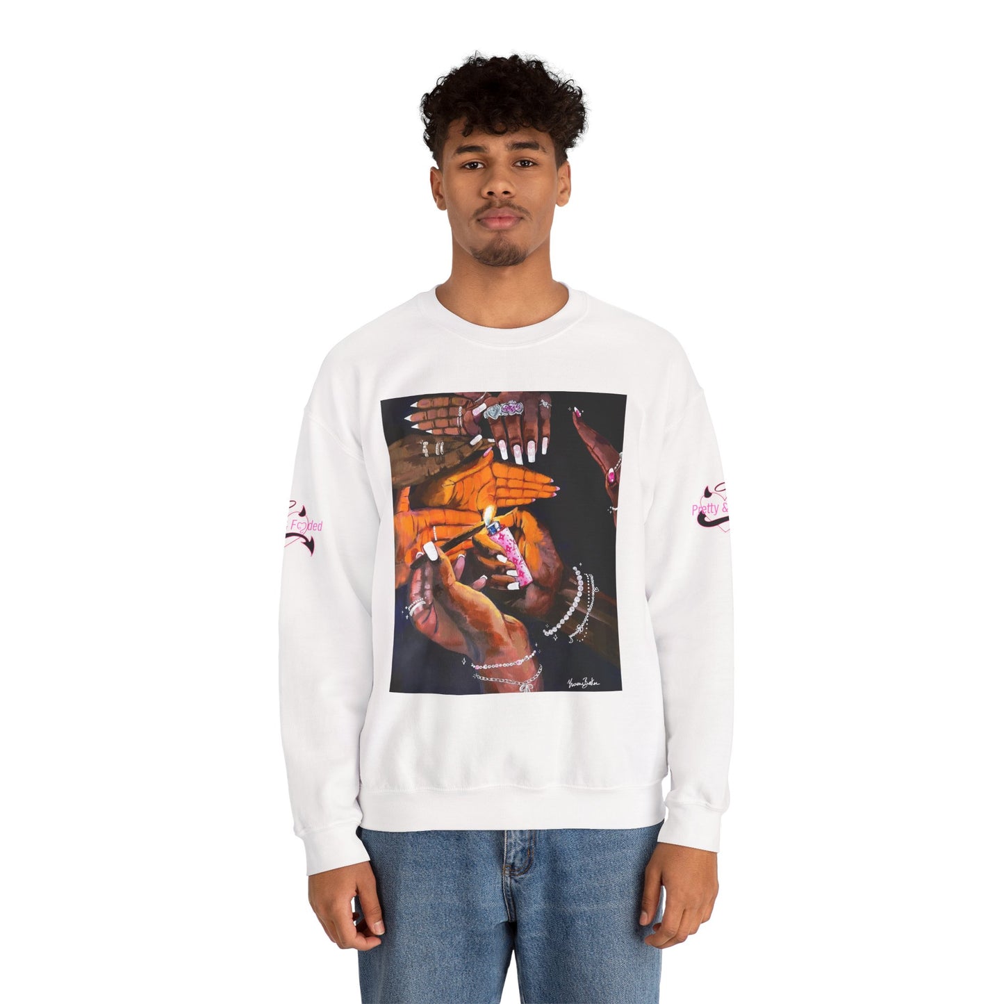 Pretty & Fꨄded/ It Takes a Villageೀ⋆⑅˚ Crew Neck Sweater