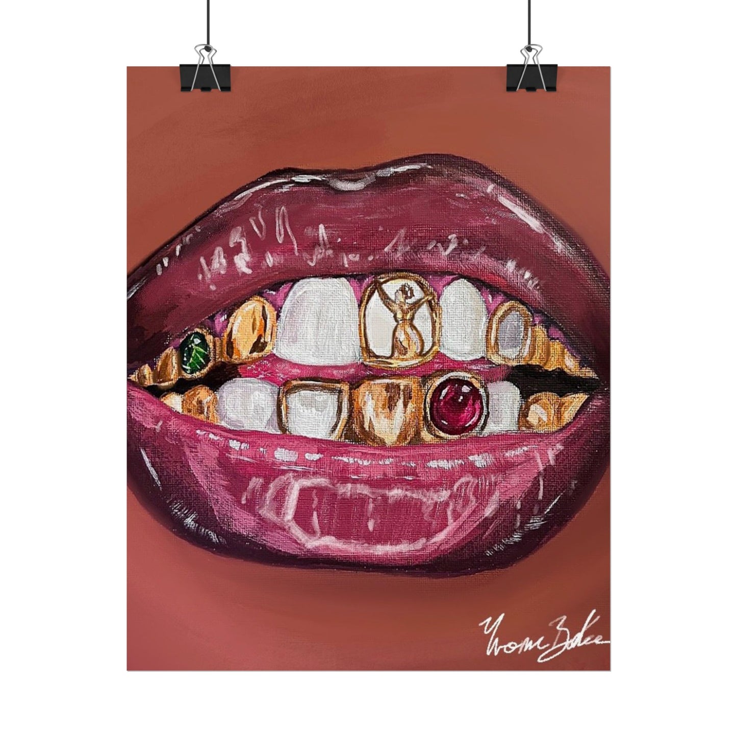 Goldy Mouth ✧.* - Mini Print