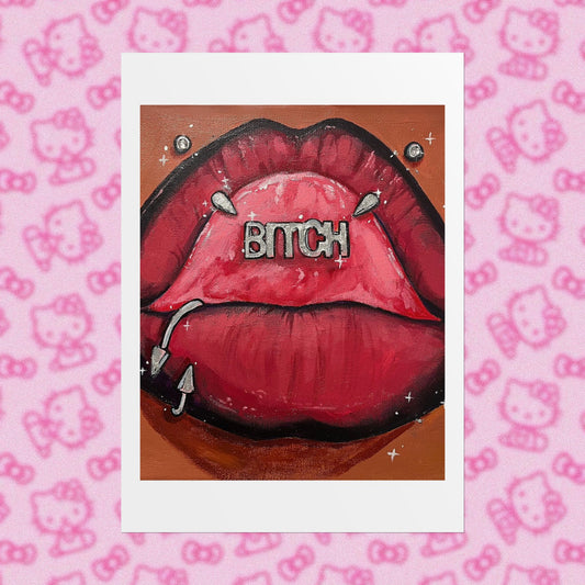 ✮🕷 THAT Bitc.h the lips 💋ྀིྀི 🫦 ✮⋆˙ - Mini Print