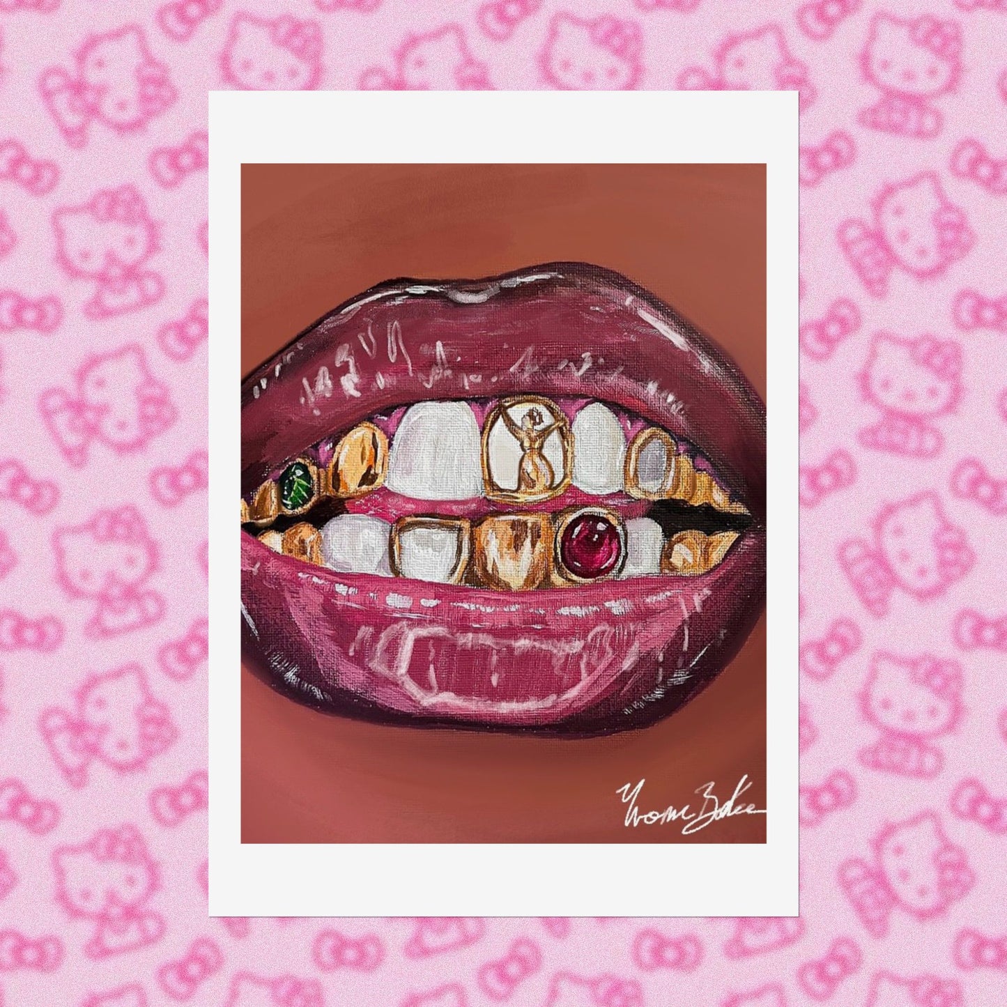 Goldy Mouth ✧.* - Mini Print