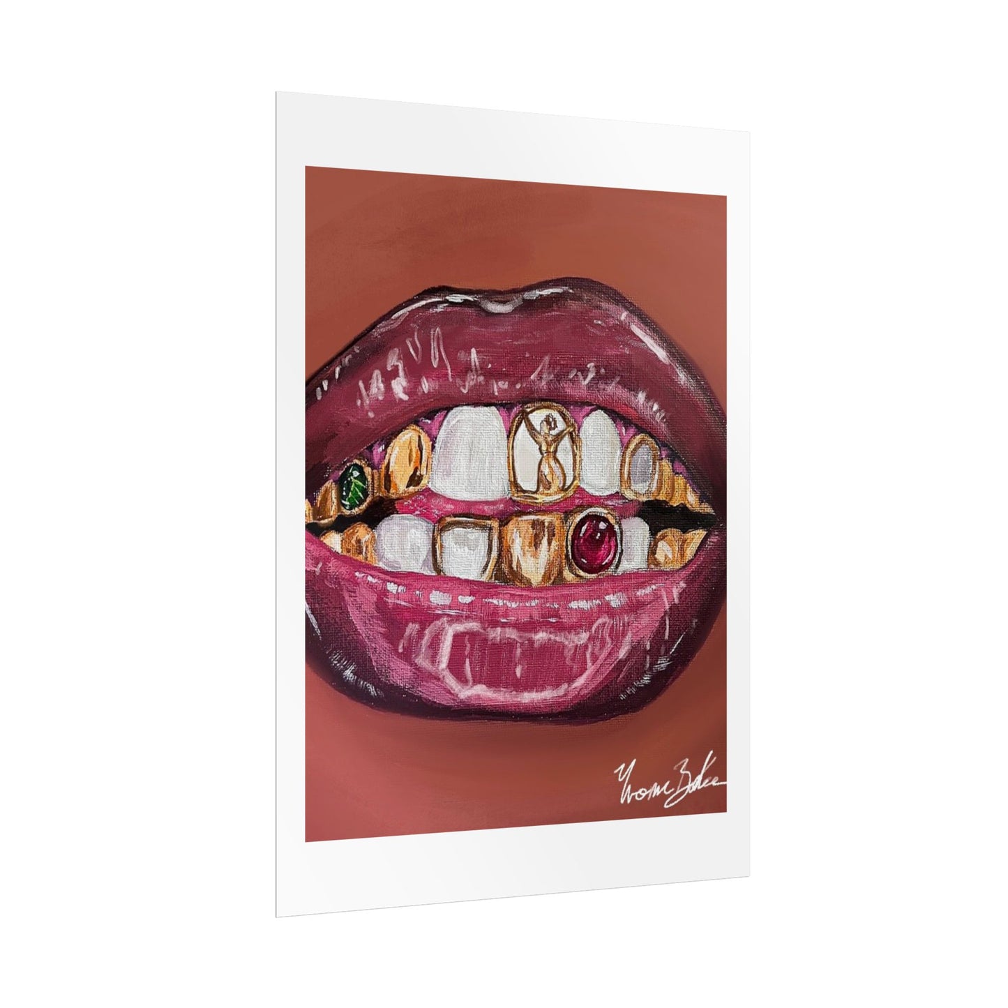 Goldy Mouth ✧.* - Mini Print