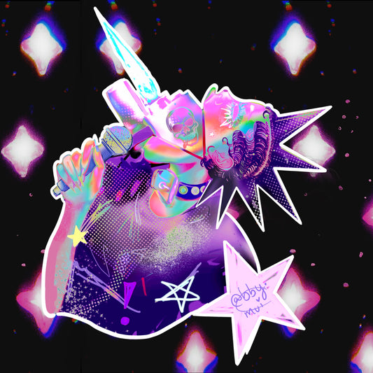 NASTY ──★ the STICKERS! (2 Pieces)(Reflective & Holographic)
