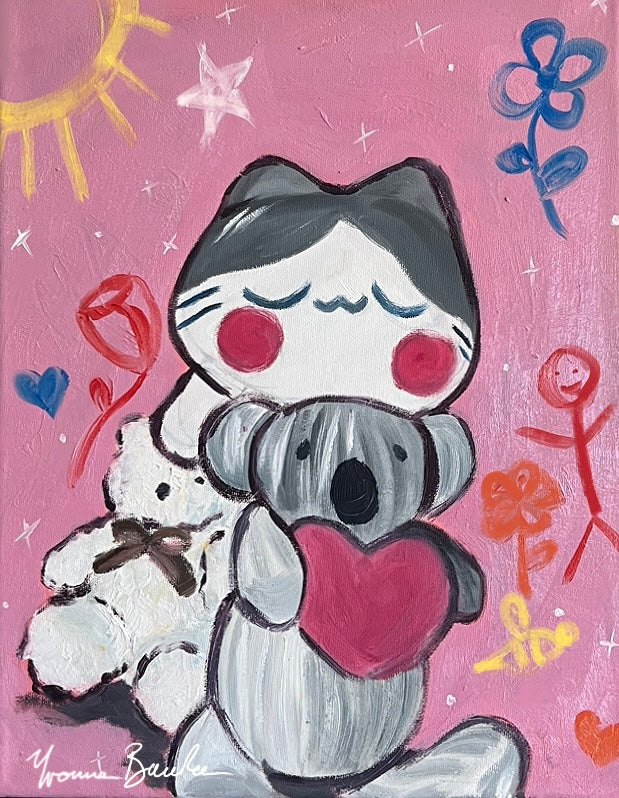 Oh The Joy ໒꒰ྀི´ ˘ ` ꒱ྀིა Original Canvas