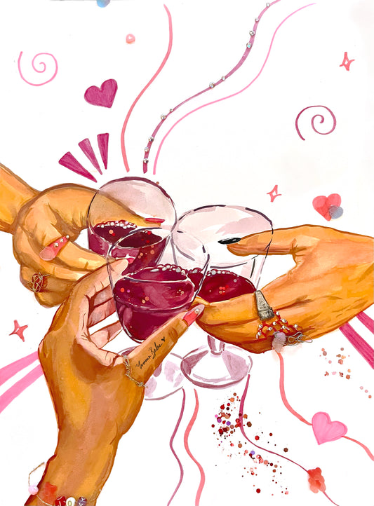 Cheers To Being a Woman ᥫ᭡