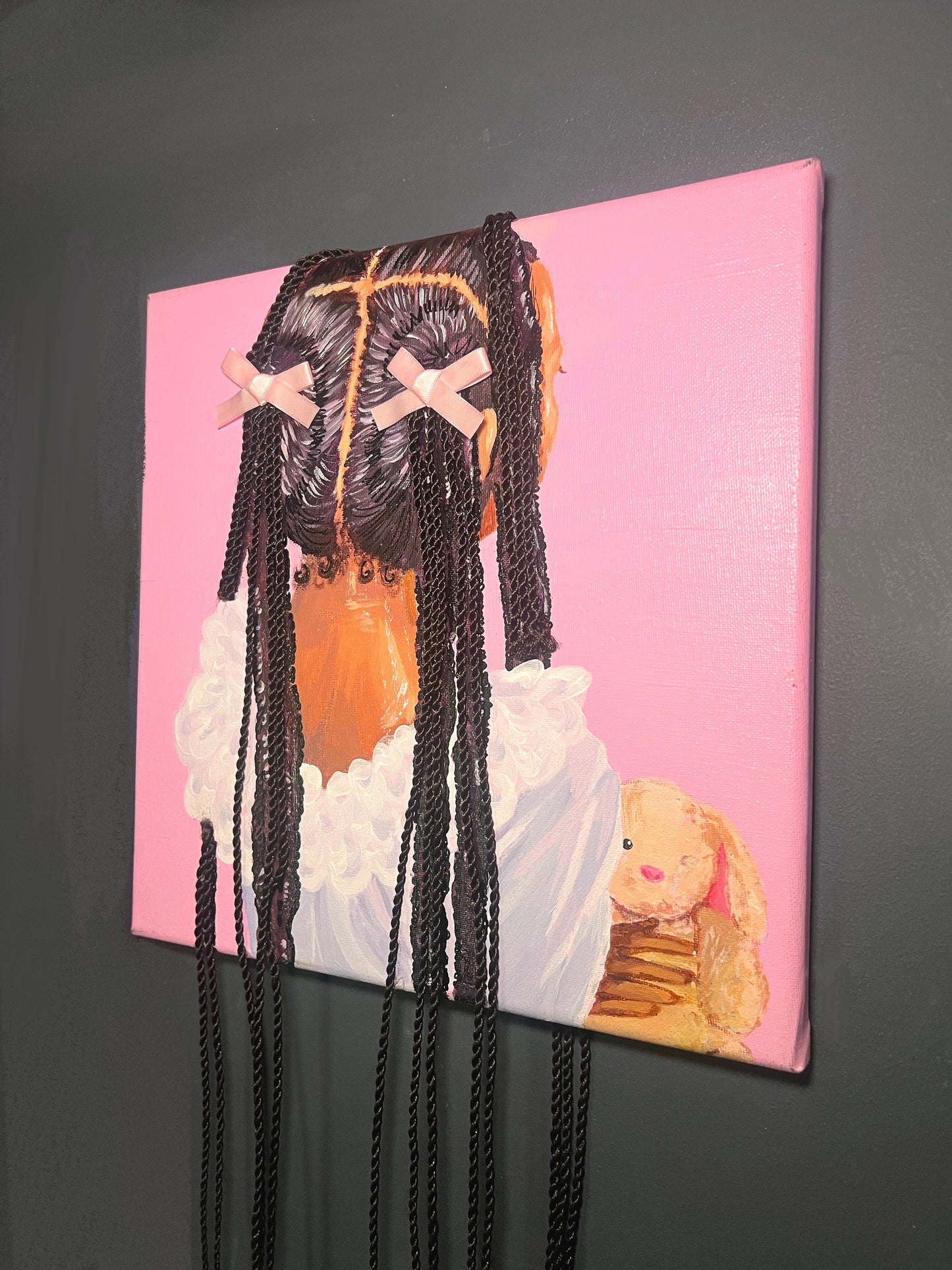 The Girl Who Waits Patiently - Orginal Canvas