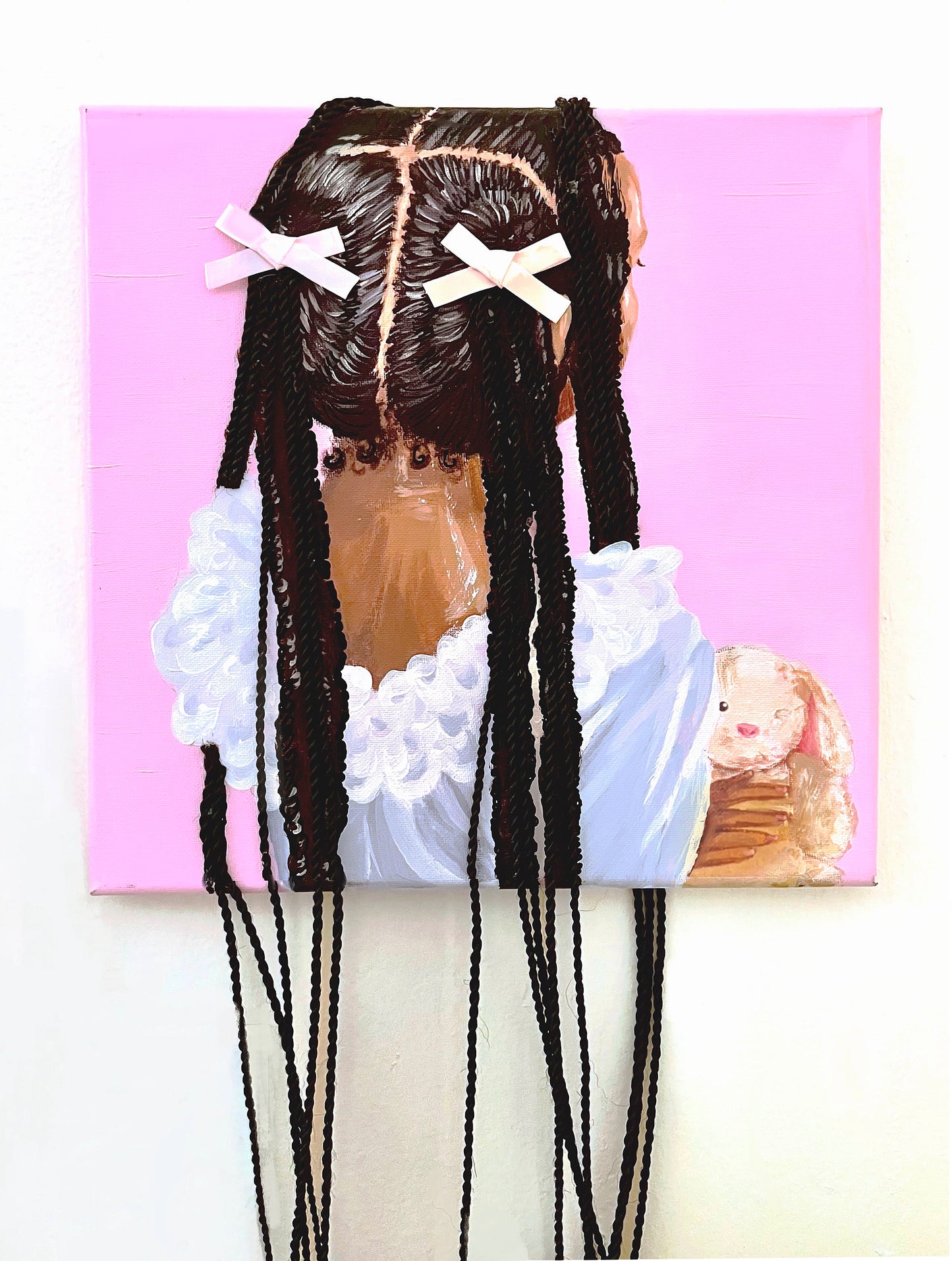 The Girl Who Waits Patiently - Orginal Canvas