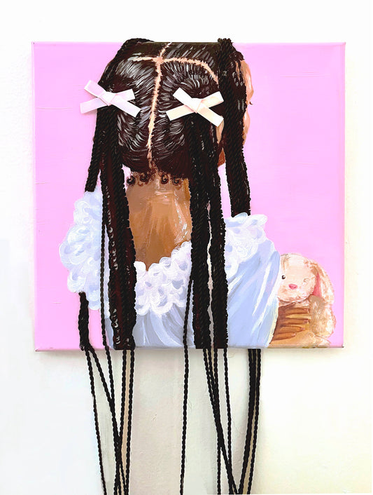 The Girl Who Waits Patiently - Orginal Canvas